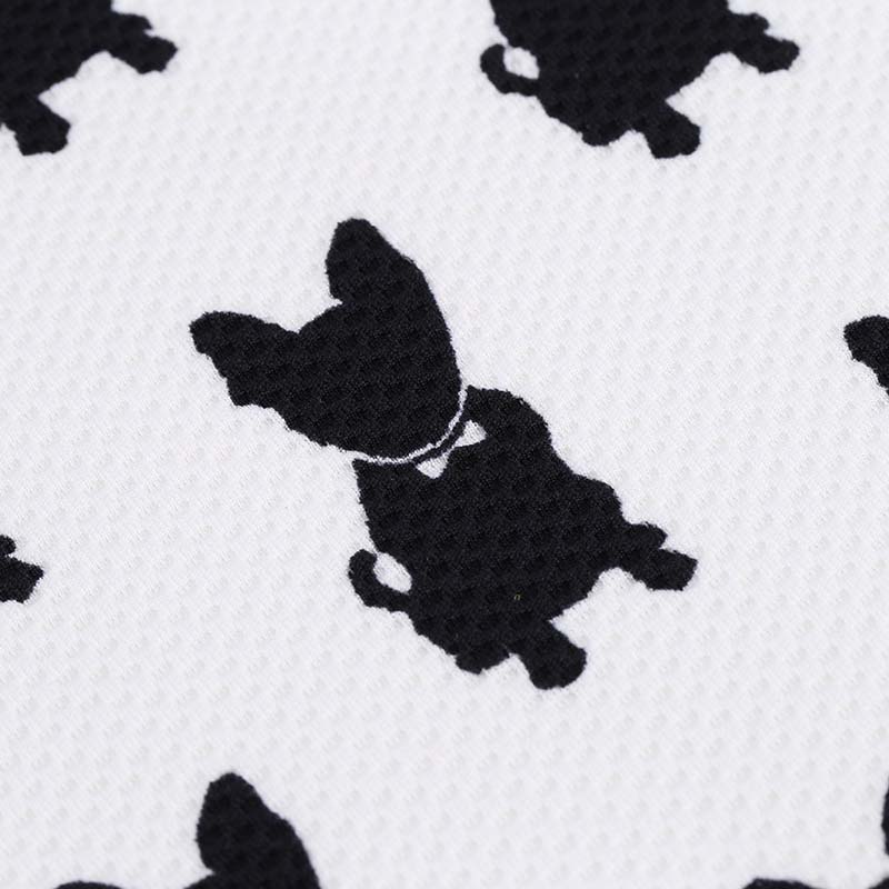 Pinhole cloth puppy print